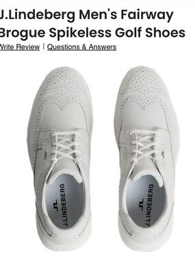 J Lindberg Brogue Golf Shoes